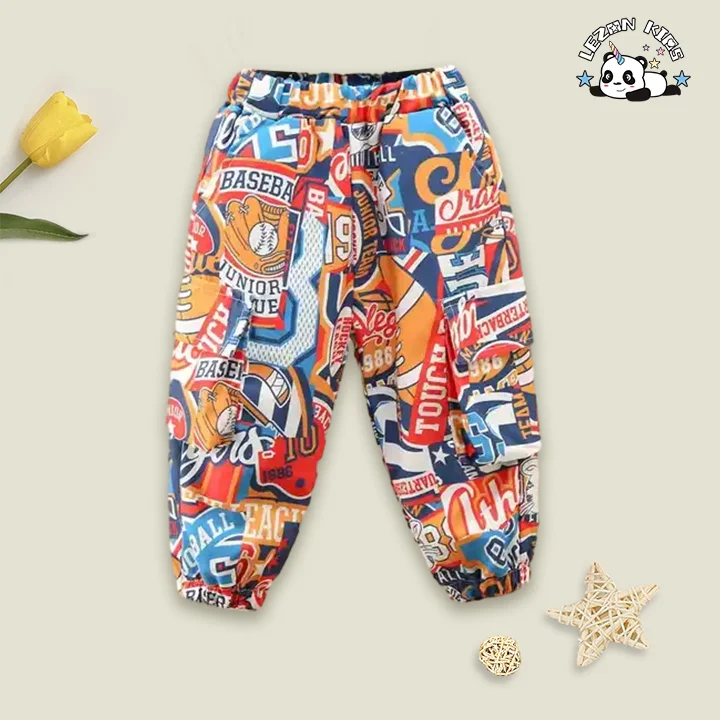 LEZONKIDS - Children's Wear Boys 2023 New Cartoon Print Hooded Jacket Jogging Fashion Sport Boy 2 Piece Sets